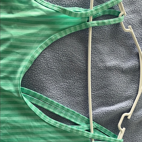 Marika Aqua Striped Women's Tank Top - Picture 4 of 4